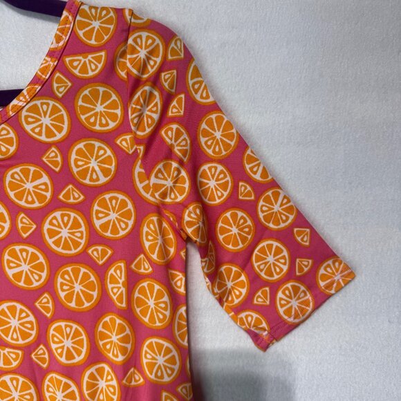 Dotdotsmile Dress Size 8/10 Pink with Oranges Print New With Tags - Picture 3 of 8